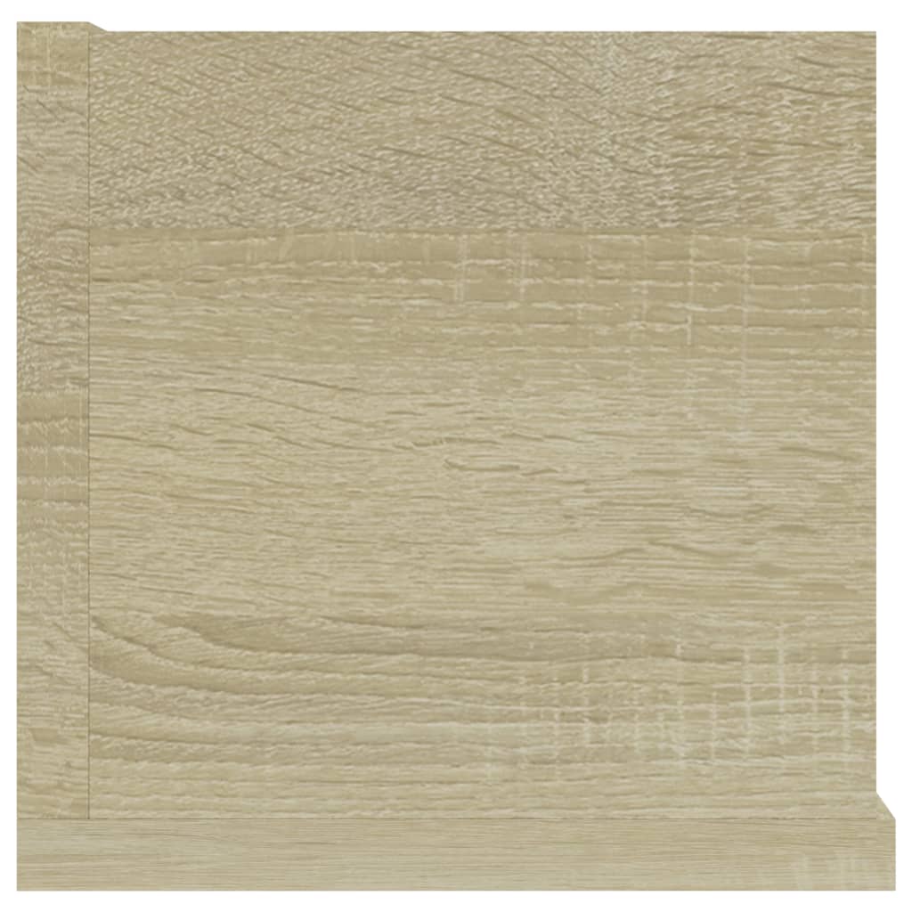 vidaXL CD Wall Shelf Sonoma Oak 100x18x18 cm Engineered Wood