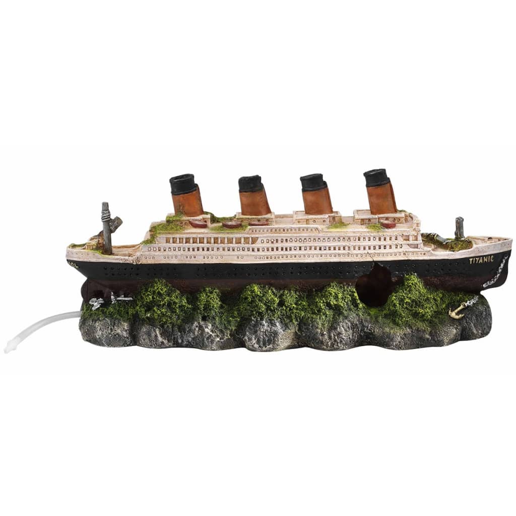 Aqua d'ella Shipwreck Titanic with Air Stone 39x11x17 cm 234/237601