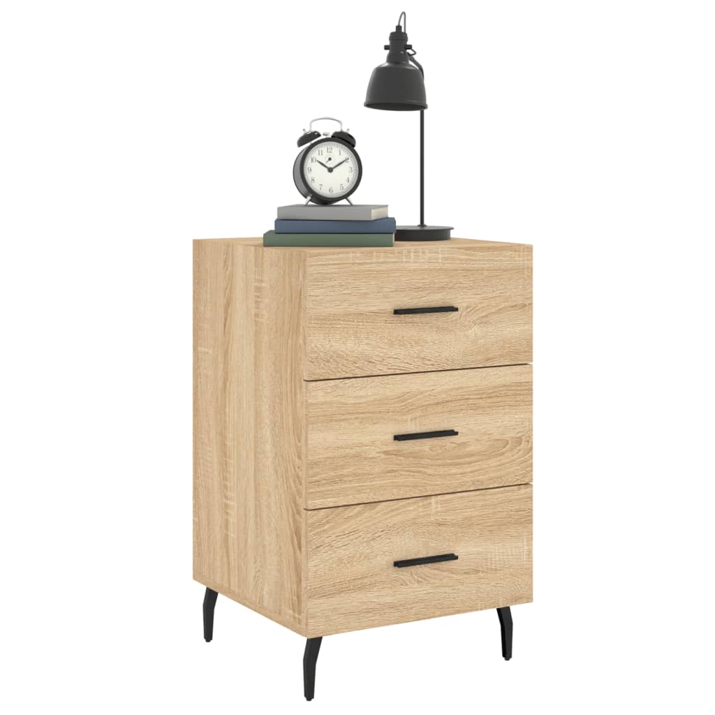 vidaXL Bedside Cabinet Sonoma Oak 40x40x66 cm Engineered Wood