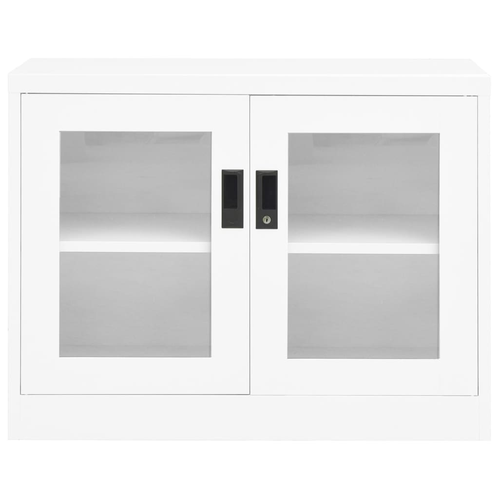 vidaXL Office Cabinet White 90x40x70 cm Steel