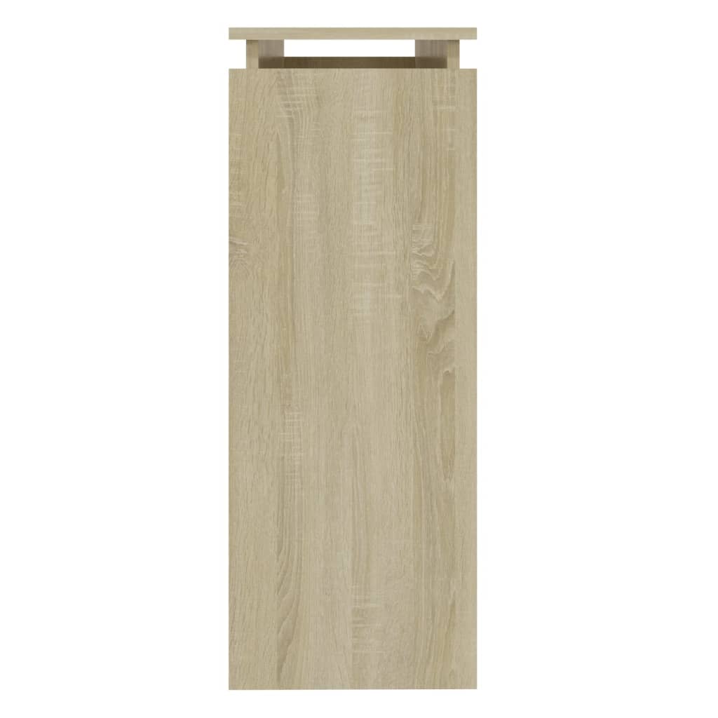 vidaXL Console Table Sonoma Oak 102x30x80 cm Engineered Wood