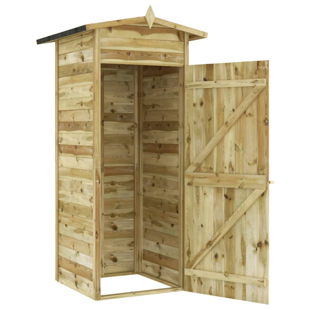 vidaXL Garden Storage Shed Impregnated Pinewood 100x100x210 cm