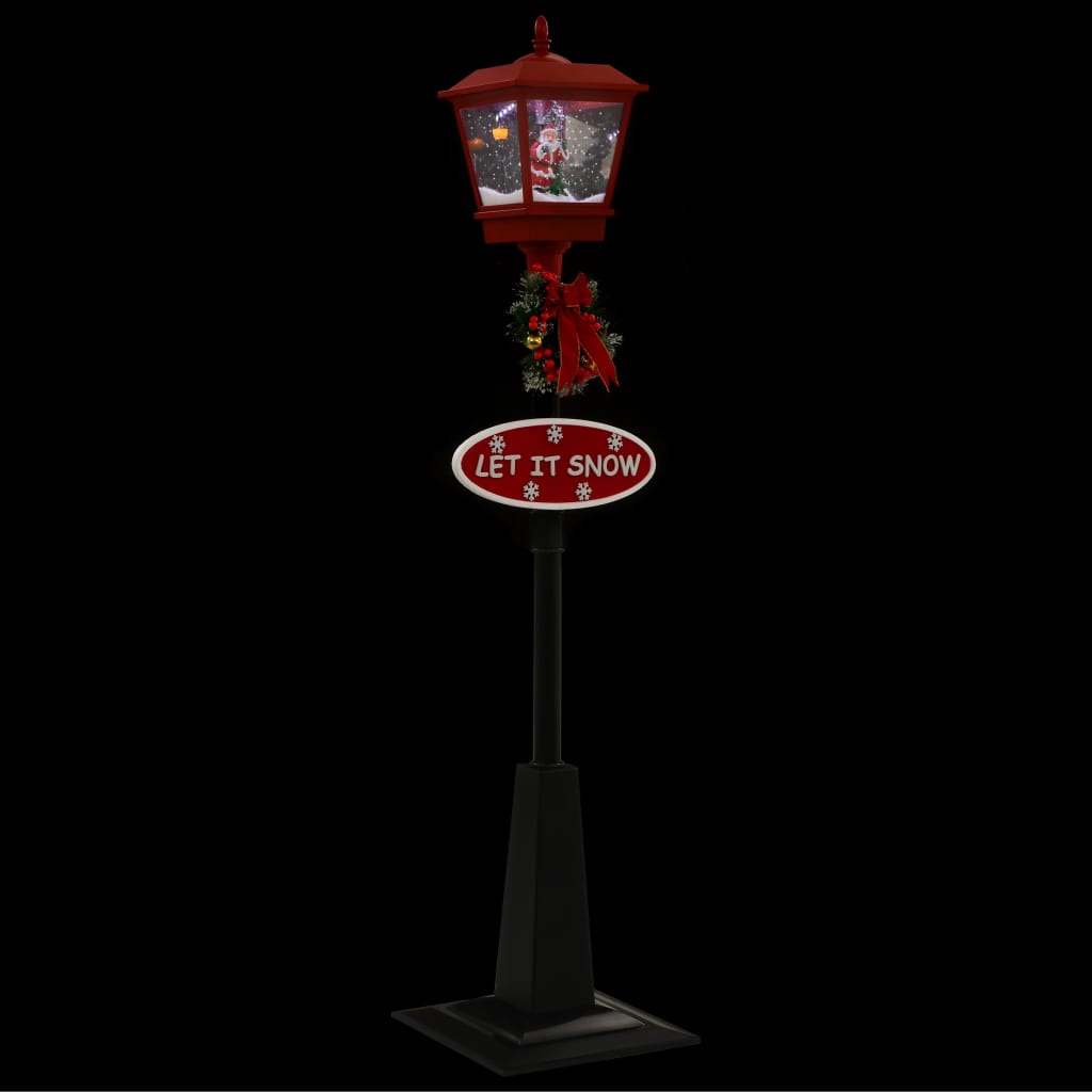 vidaXL Christmas Street Lamp with Santa 180 cm LED