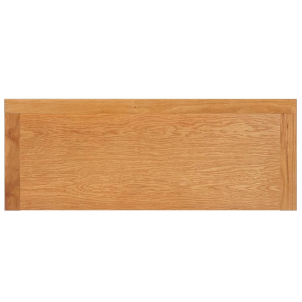 vidaXL Console Table 110x35x75 cm Solid Oak Wood