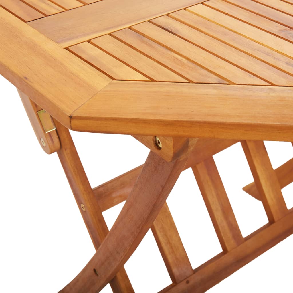 vidaXL Folding Garden Table 90x75 cm Solid Acacia Wood