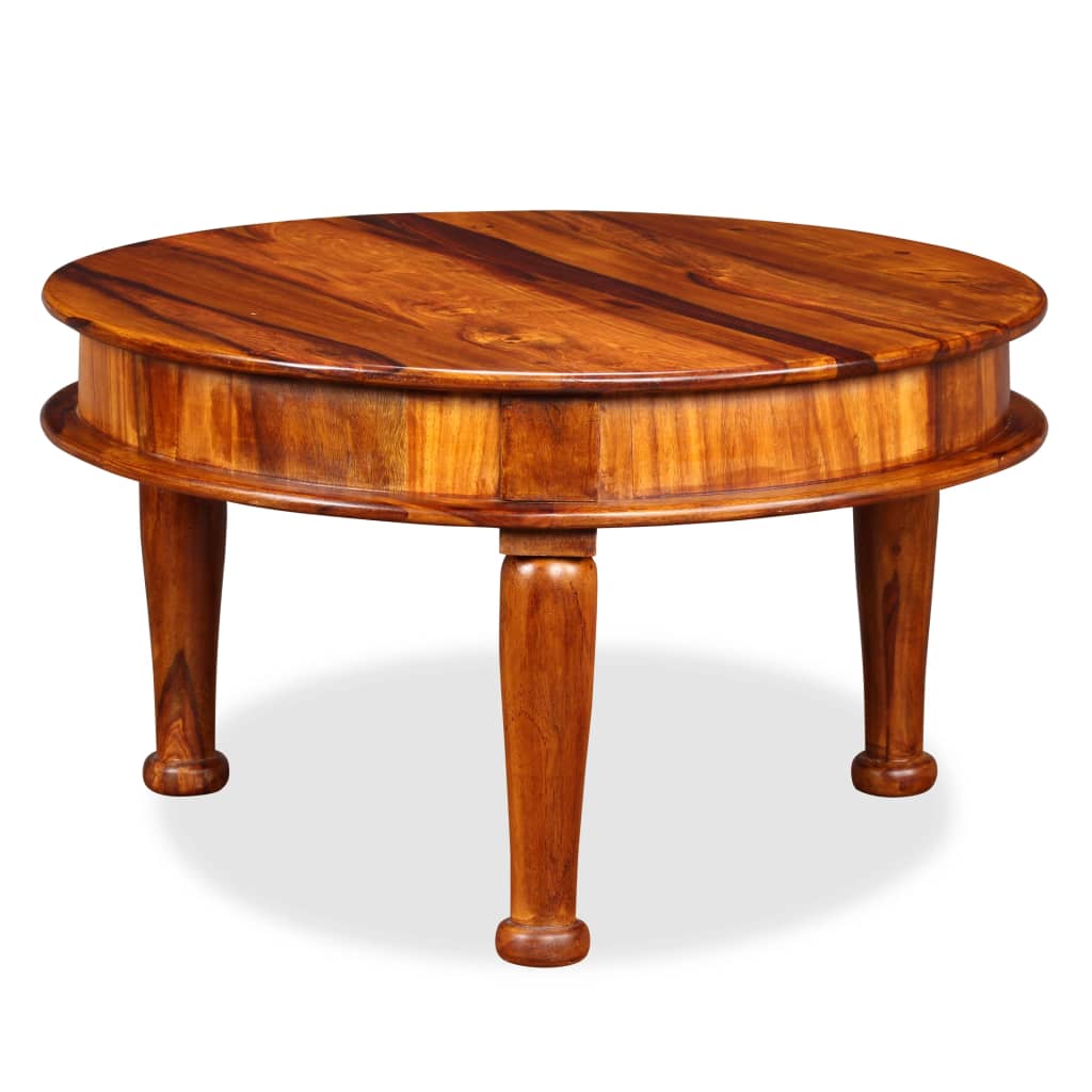vidaXL Coffee Table Solid Sheesham Wood 70x70x40 cm