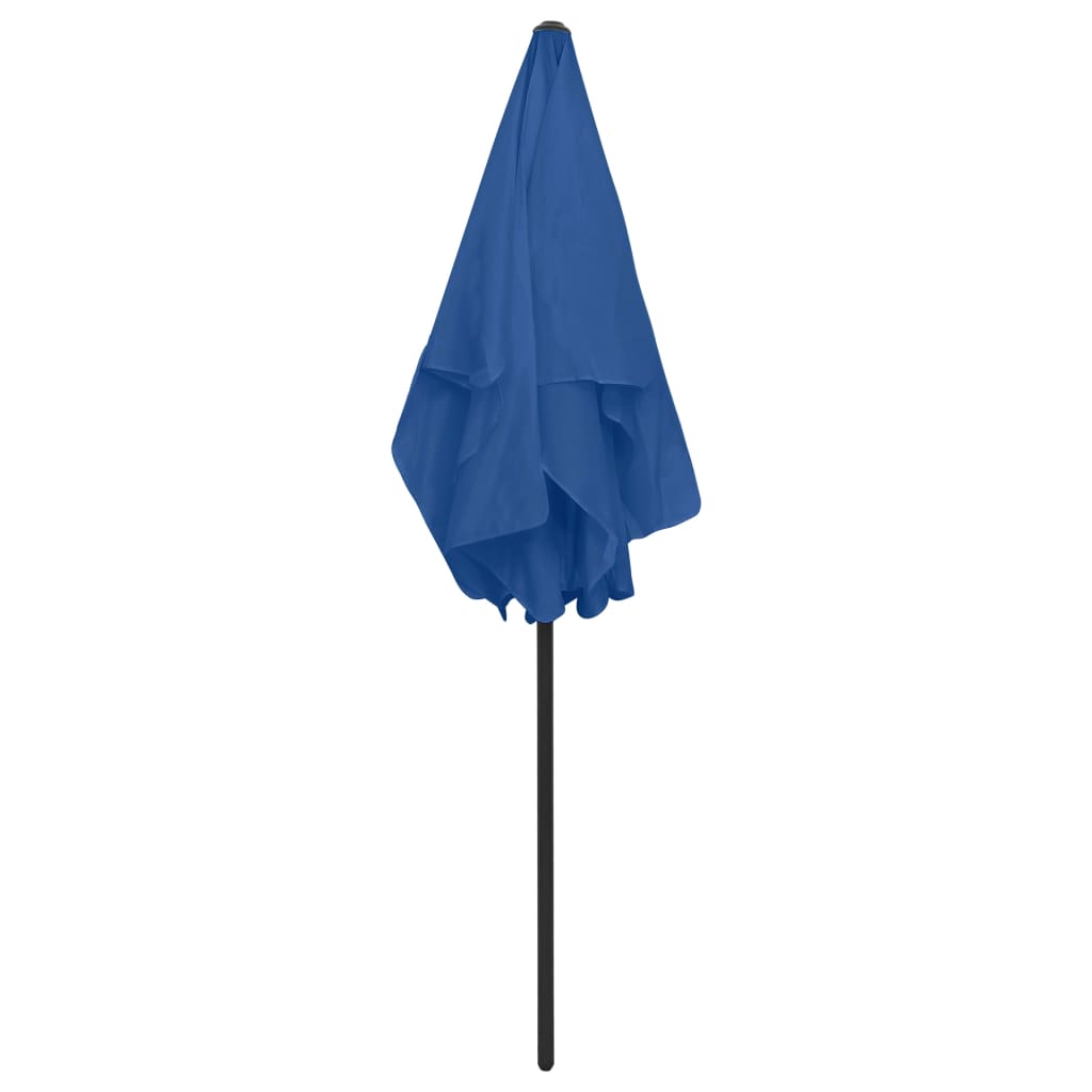 vidaXL Beach Umbrella Azure Blue 180x120 cm