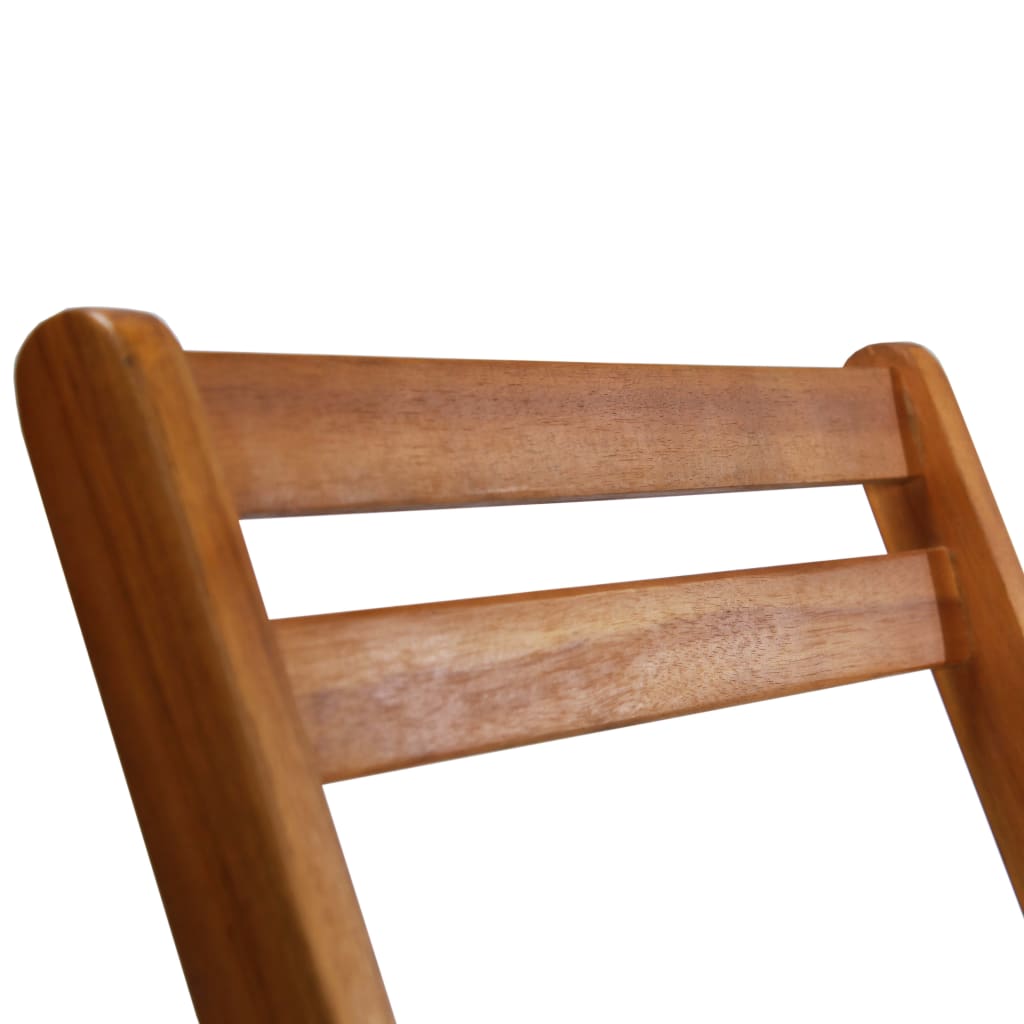 vidaXL Outdoor Bistro Chairs 2 pcs Solid Acacia Wood