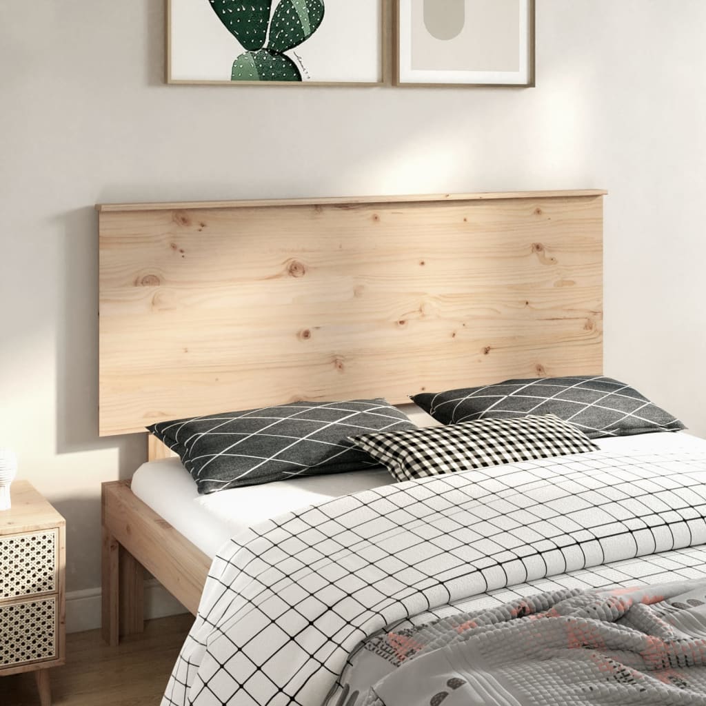 vidaXL Bed Headboard 154x6x82.5 cm Solid Wood Pine