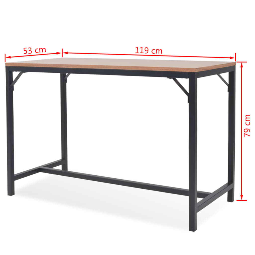 vidaXL Console Table Ash 119x53x79 cm