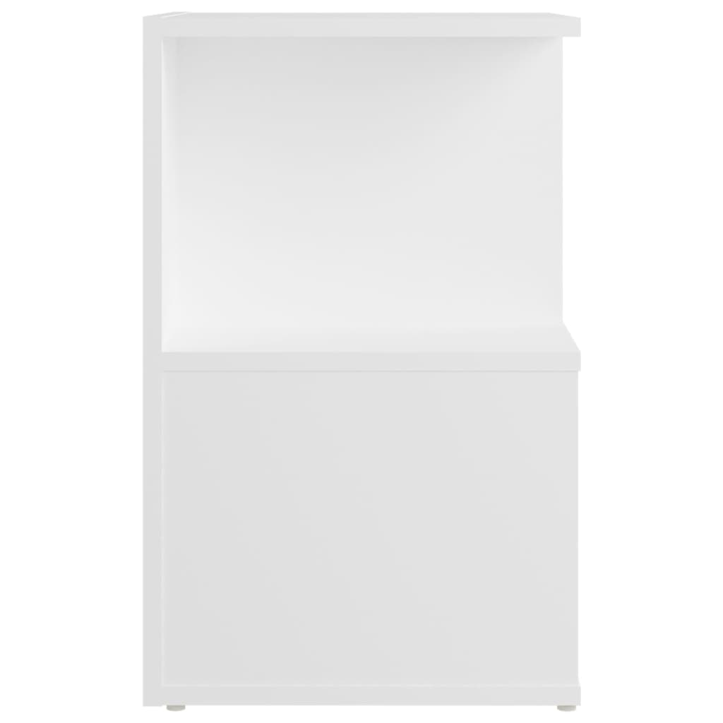 vidaXL Bedside Cabinet White 35x35x55 cm Engineered Wood