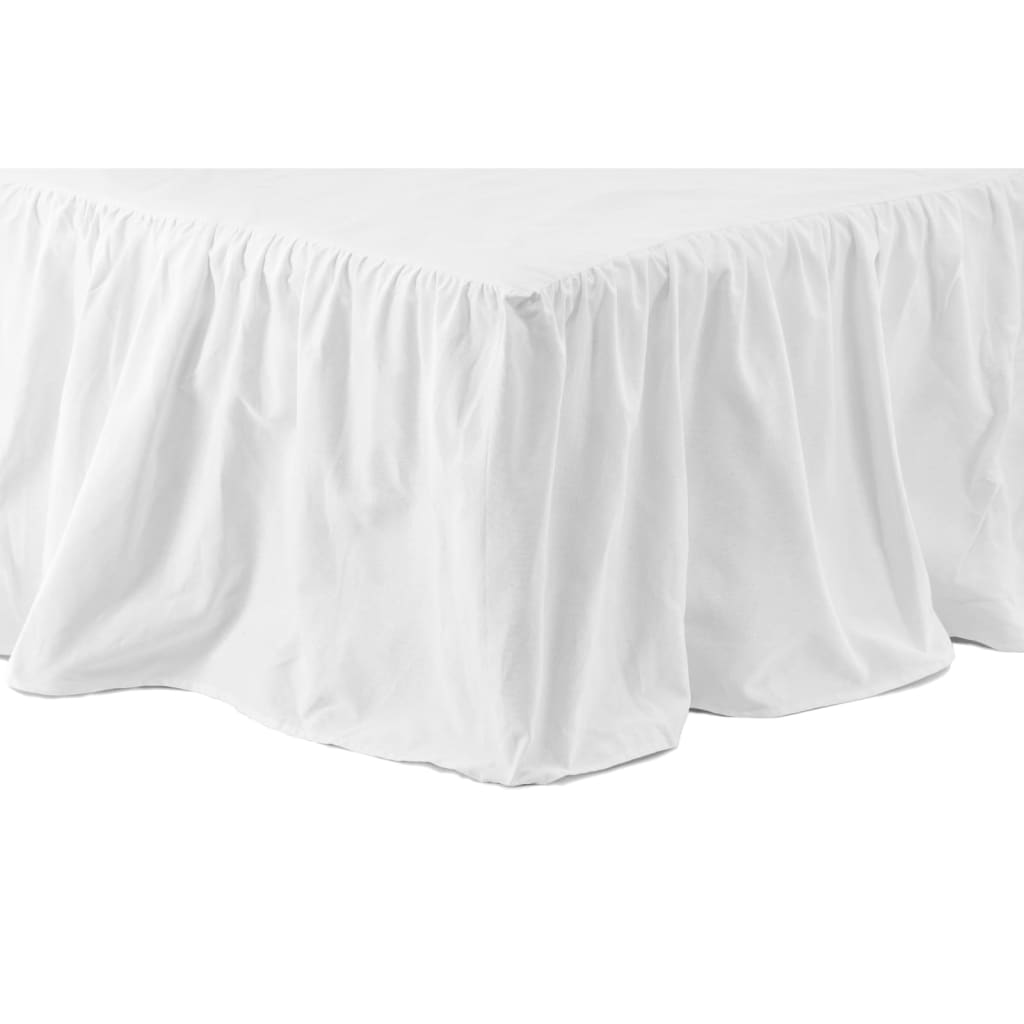 Venture Home Bedskirt Pixy 200x120 cm Cotton White