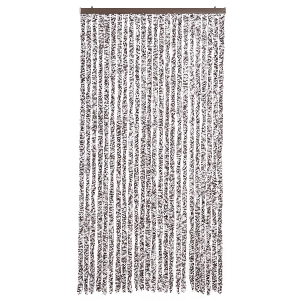 vidaXL Fly Curtain Brown and Beige 100x230 cm Chenille