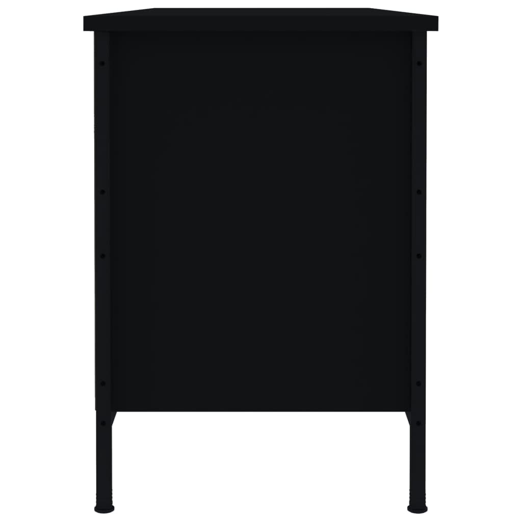 vidaXL Shoe Cabinet Black 100x35x50 cm Engineered Wood