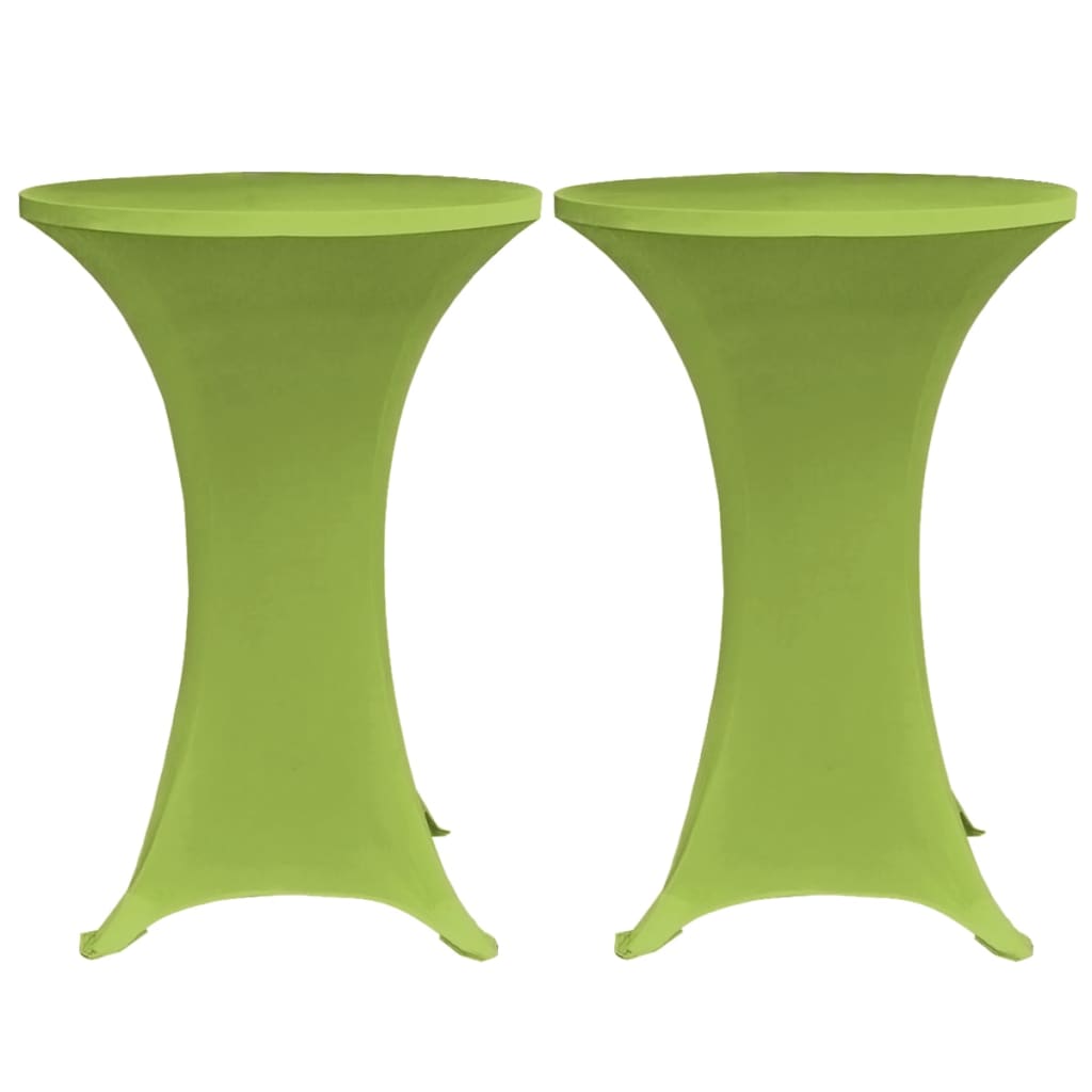 vidaXL Stretch Table Cover 4 pcs 60 cm Green