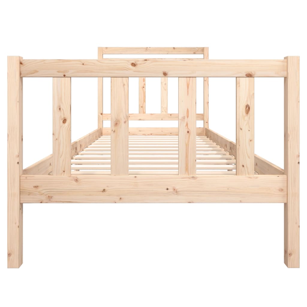 vidaXL Bed Frame 90x190 cm Single Solid Wood