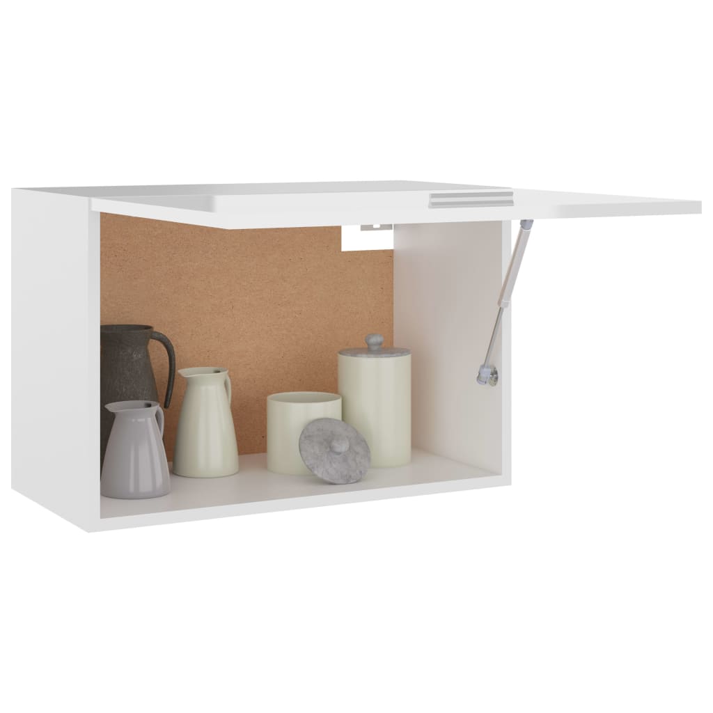 vidaXL Hanging Cabinet High Gloss White 60x31x40 cm Engineered Wood