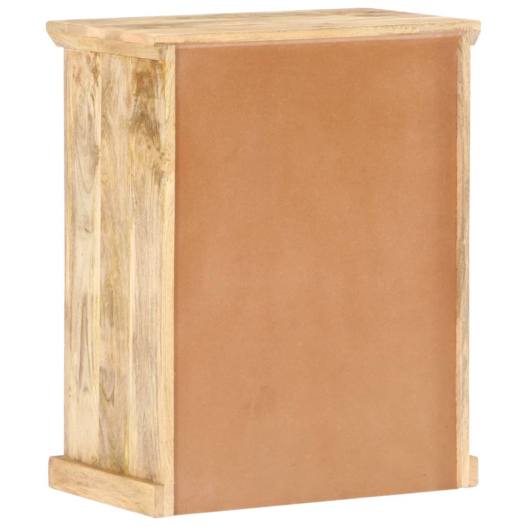 vidaXL Sideboard with Steel Doors 60x35x75 cm Solid Mango Wood