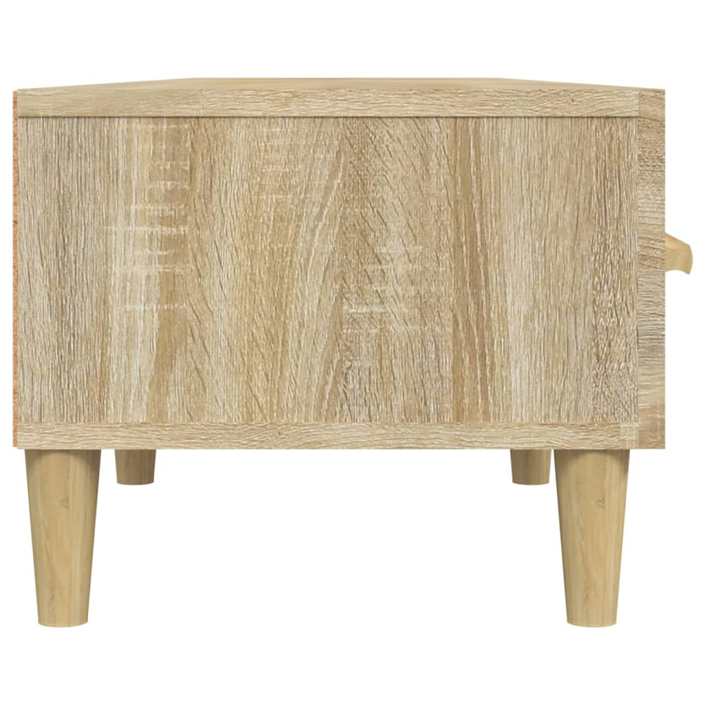 vidaXL TV Cabinet Sonoma Oak 150x34.5x30 cm Engineered Wood