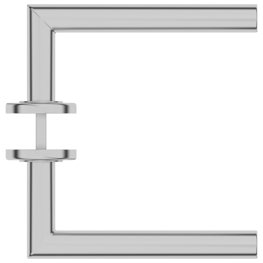 vidaXL Door Handle Set with PZ Profile Cylinder Stainless Steel