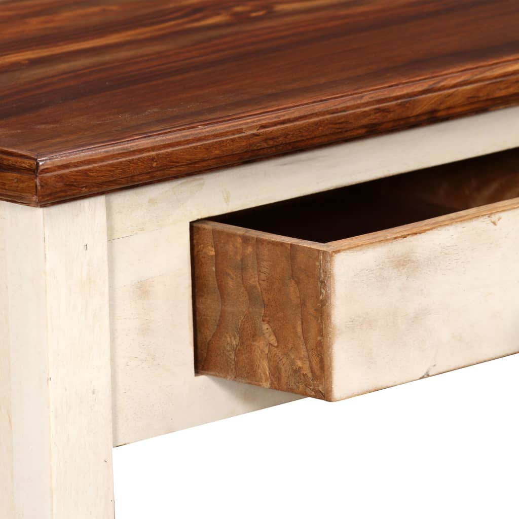 vidaXL Console Table Solid Sheesham Mango Wood 120x30x76 cm