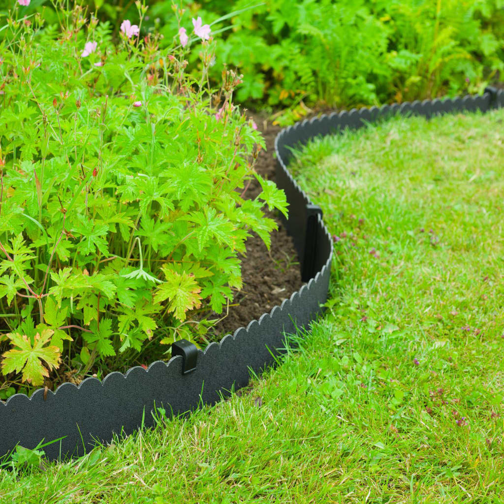 Nature Decorative Garden Border Edging 0.13x12 m 3 mm Black