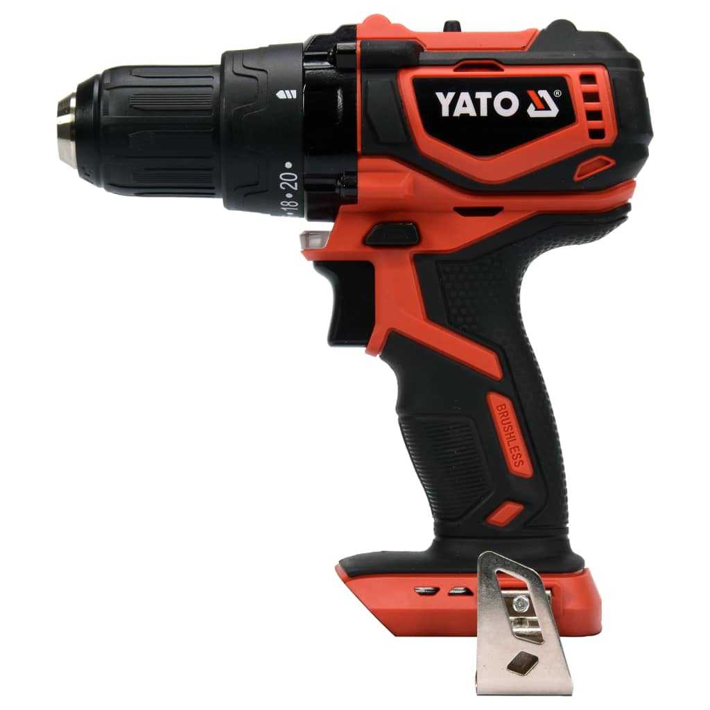 YATO Brushless Drill Driver without Battery 18V 42Nm