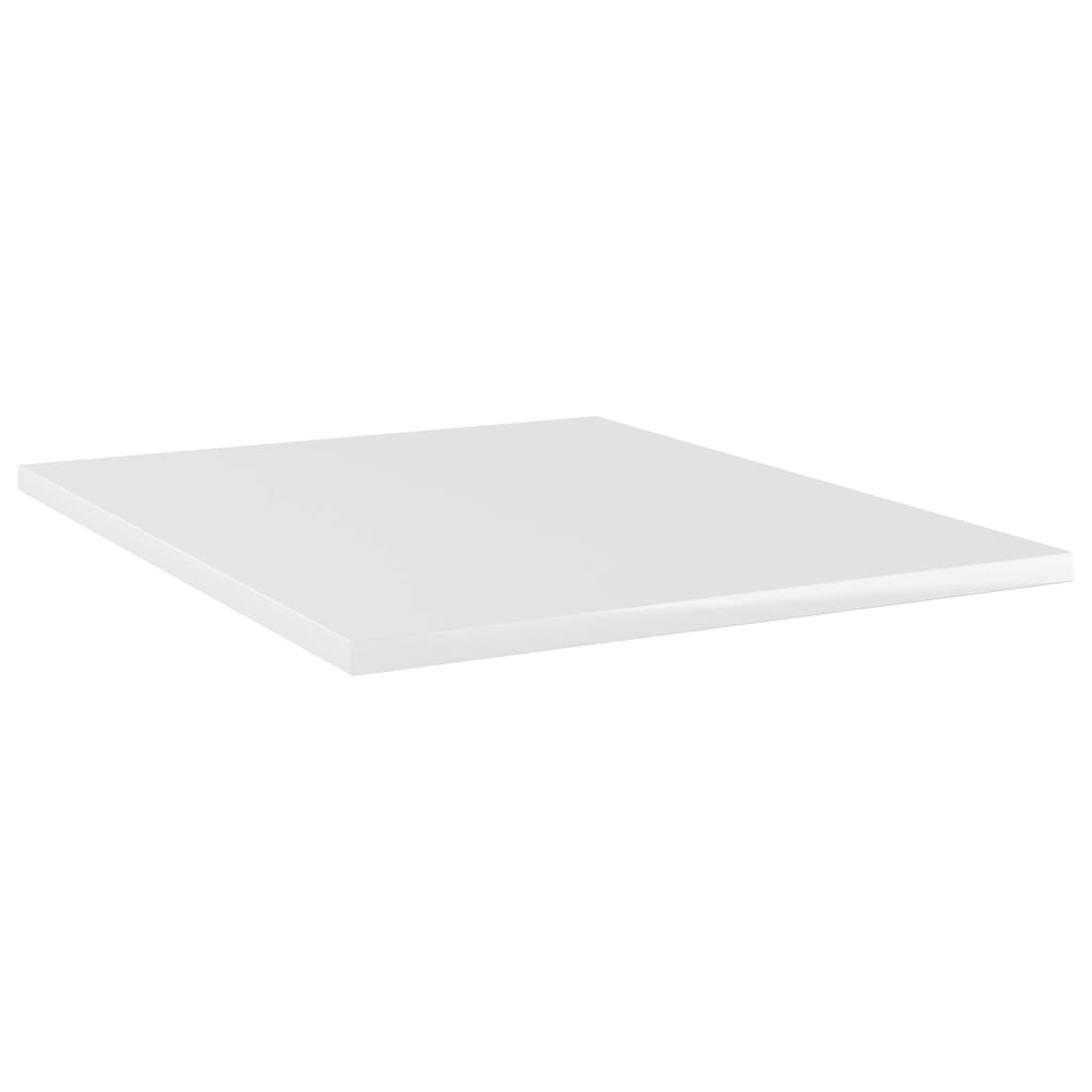 vidaXL Bookshelf Boards 8 pcs High Gloss White 40x50x1.5 cm Engineered Wood