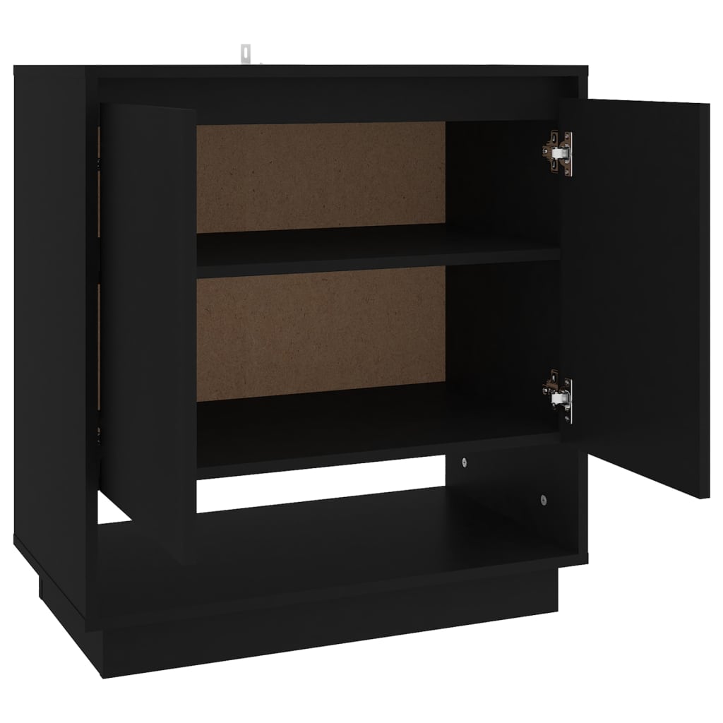 vidaXL Sideboard Black 70x41x75 cm Engineered Wood