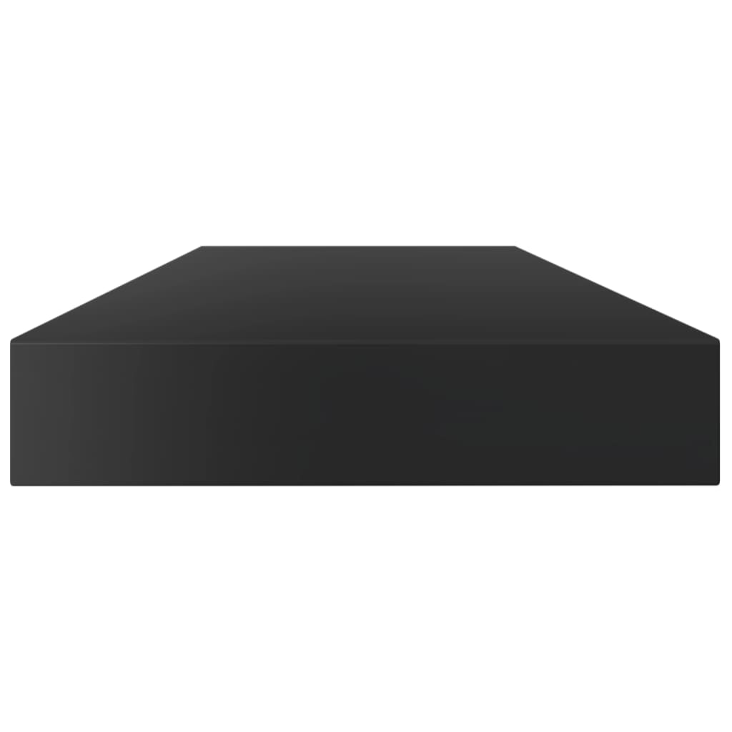 vidaXL Bookshelf Boards 4 pcs High Gloss Black 100x10x1.5 cm Engineered Wood