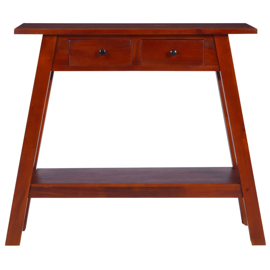vidaXL Console Table Classical Brown 90x30x75cm Solid Mahogany Wood