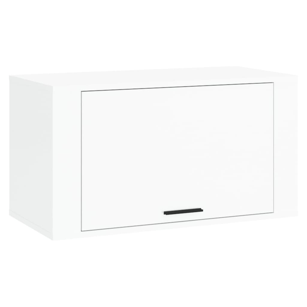 vidaXL Wall-mounted Shoe Cabinet High Gloss White 70x35x38 cm Engineered Wood
