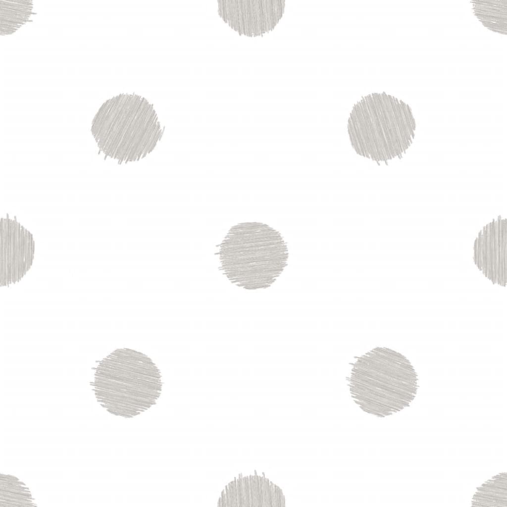Noordwand Wallpaper Urban Friends & Coffee Dots White and Grey