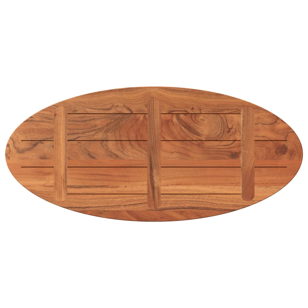 vidaXL Table Top 140x60x3.8 cm Oval Solid Wood Acacia