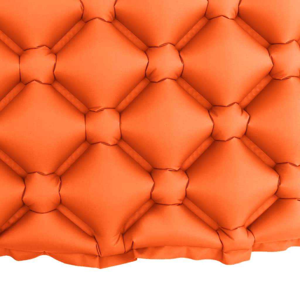 vidaXL Inflatable Air Mattress with Pillow 58x190 cm Orange