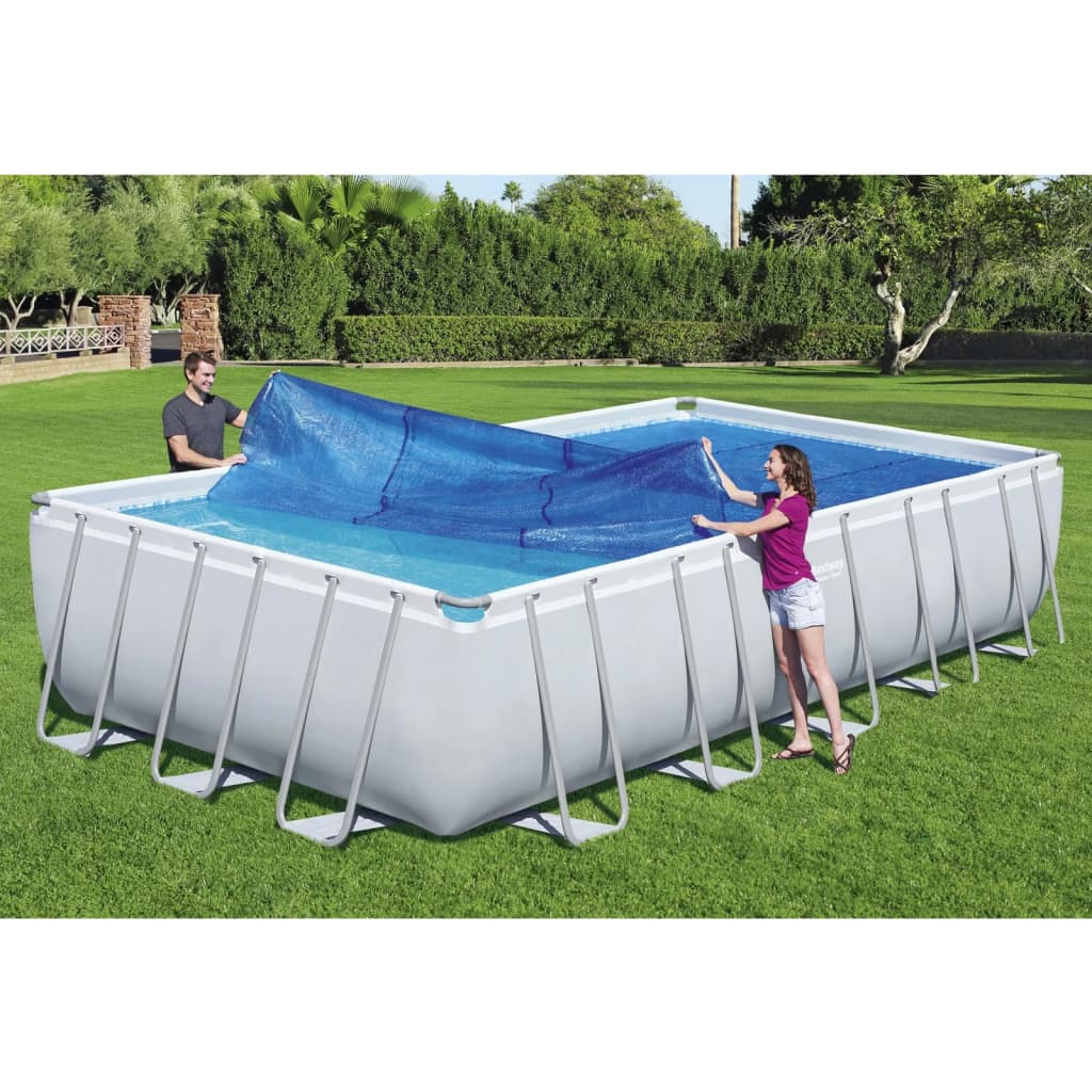 Bestway Solar Pool Cover Flowclear Rectangular 703x336 cm Blue
