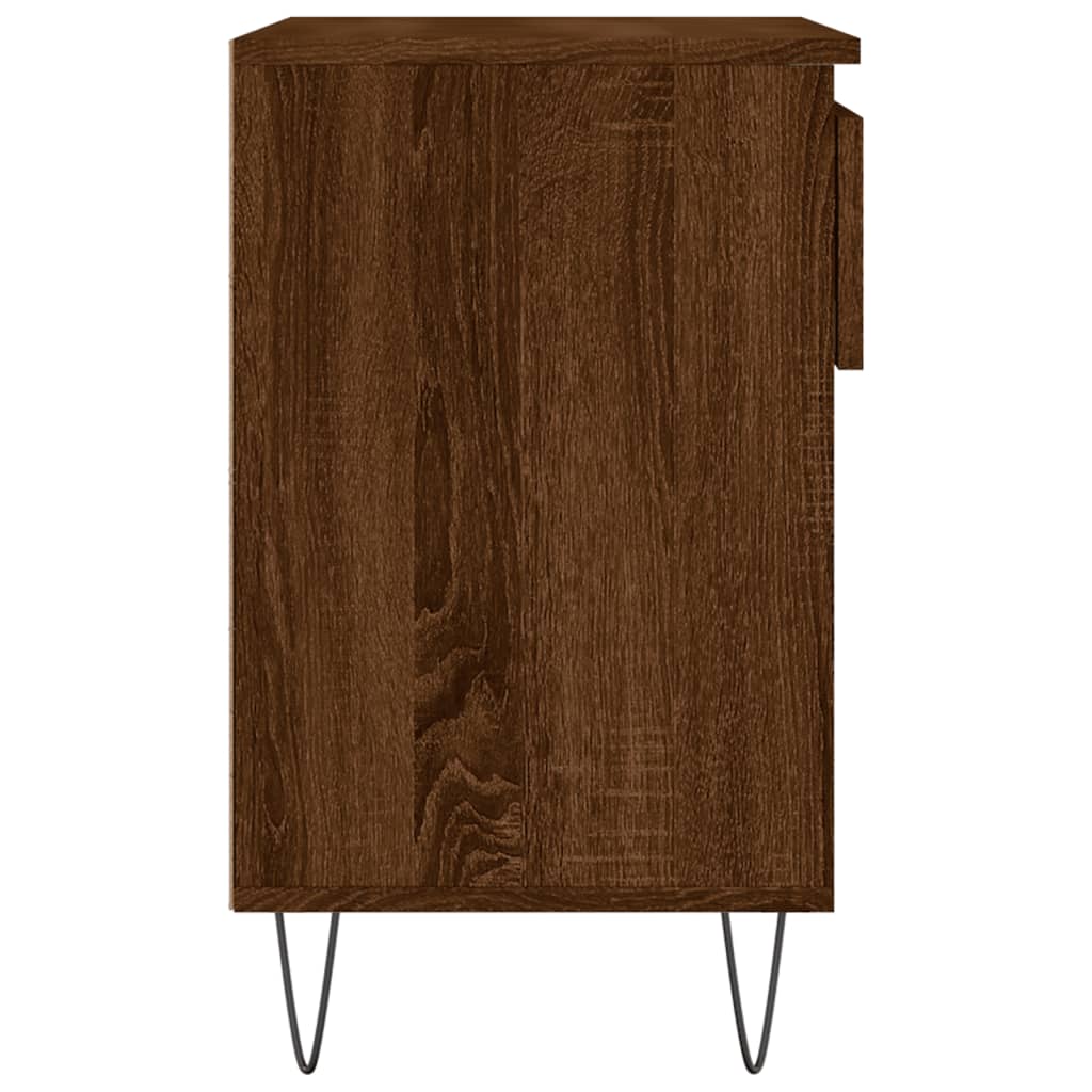 vidaXL Shoe Cabinet Brown Oak 70x36x60 cm Engineered Wood
