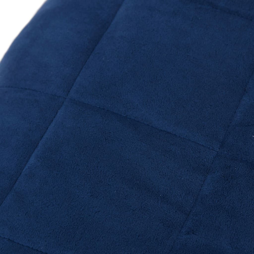 vidaXL Weighted Blanket Blue 137x200 cm Single 6 kg Fabric