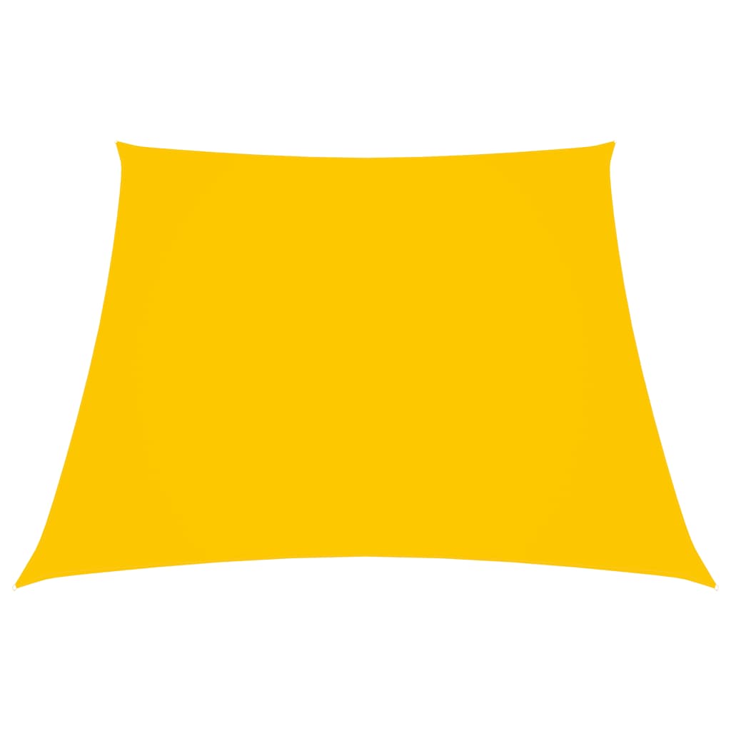 vidaXL Sunshade Sail Oxford Fabric Trapezium 3/5x4 m Yellow
