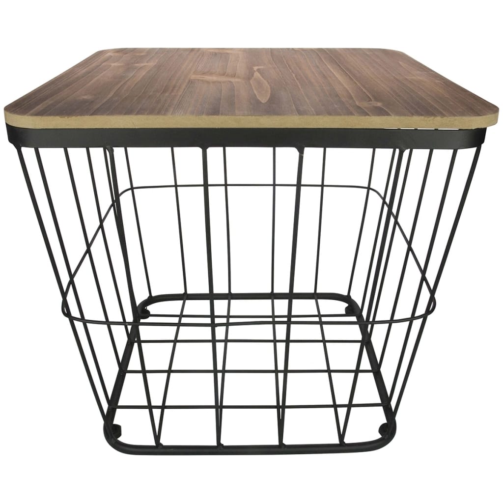 Gusta Side Table Metal 38.5x38.5x37 cm Black 04310970