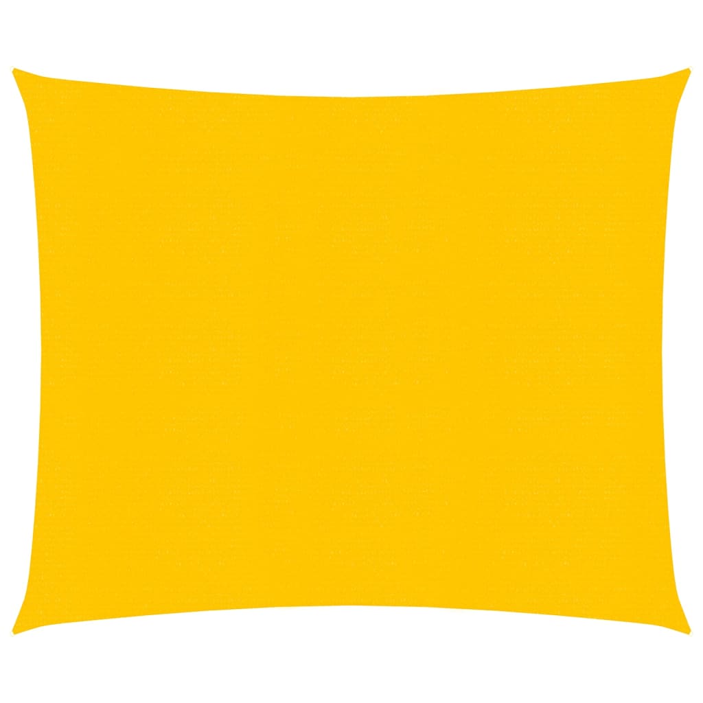 vidaXL Sunshade Sail 160 g/m² Yellow 3.6x3.6 m HDPE