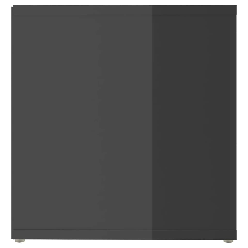 vidaXL TV Cabinet High Gloss Grey 72x35x36.5 cm Engineered Wood