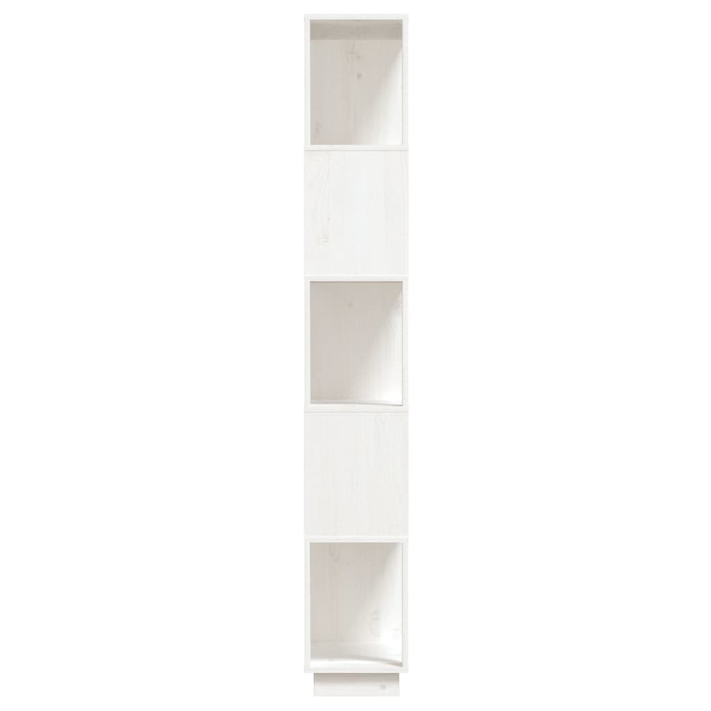 vidaXL Book Cabinet/Room Divider White 80x25x163.5 cm Solid Wood Pine