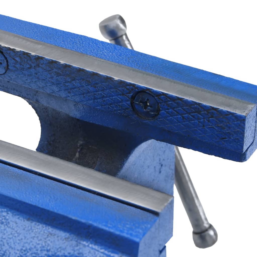 vidaXL Bench Vise Blue 150 mm Cast Iron