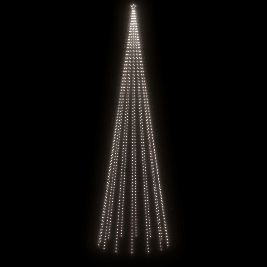 vidaXL Christmas Cone Tree Cold White 1134 LEDs 230x800 cm
