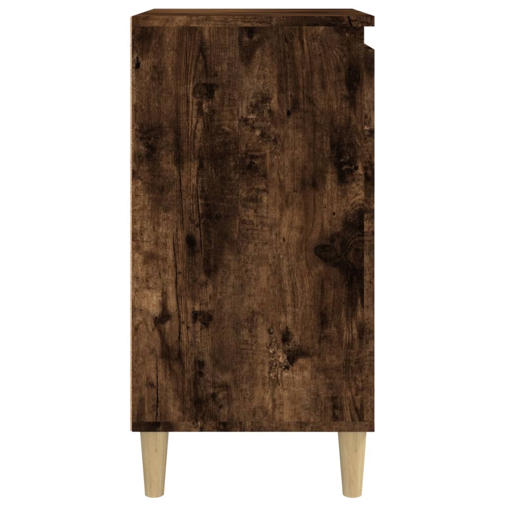 vidaXL Bedside Cabinets 2 pcs Smoked Oak 40x35x70 cm Engineered Wood