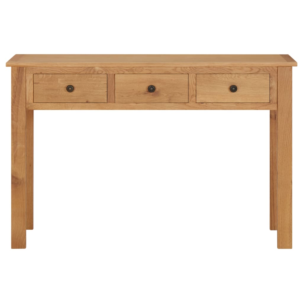 vidaXL Dressing Table 110x40x75 cm Solid Oak Wood