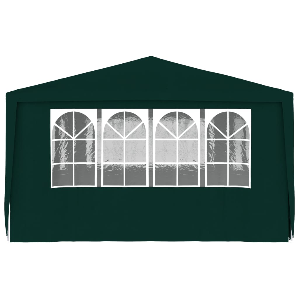 vidaXL Professional Party Tent with Side Walls 4x6 m Green 90 g/m?