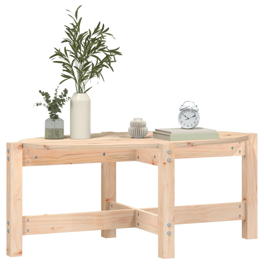 vidaXL Coffee Table 87x48x35 cm Solid Wood Pine