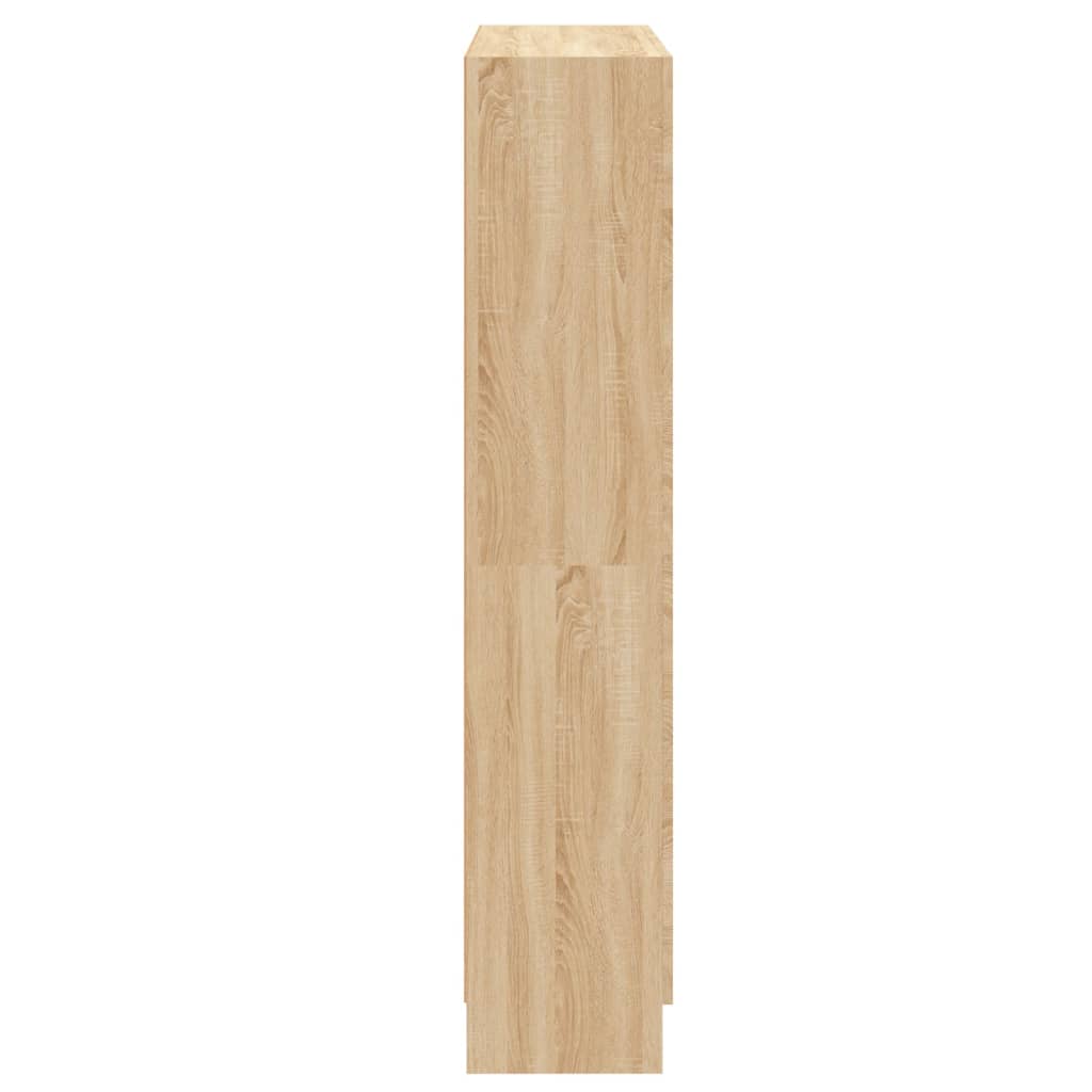 vidaXL Book Cabinet Sonoma Oak 82.5x30.5x150 cm Engineered Wood
